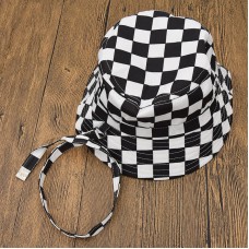 Harajuku Checkerboard Hat Black White Plaid Bucket Mujer Hombres HipHop Summer Cap 648747451275 eb-67671558